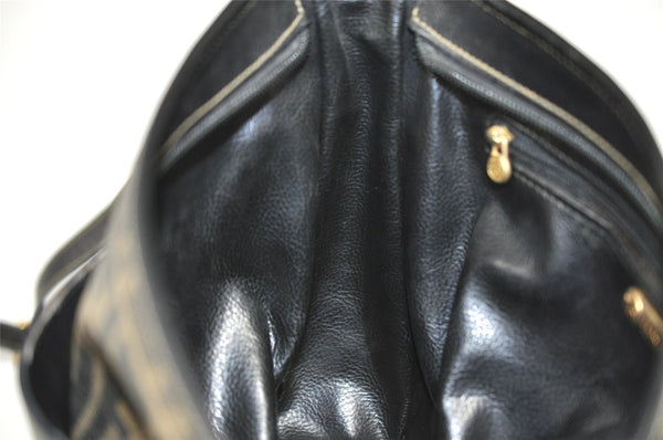 Authentic FENDI Zucca Shoulder Cross Body Bag Purse PVC Leather Brown 2359I