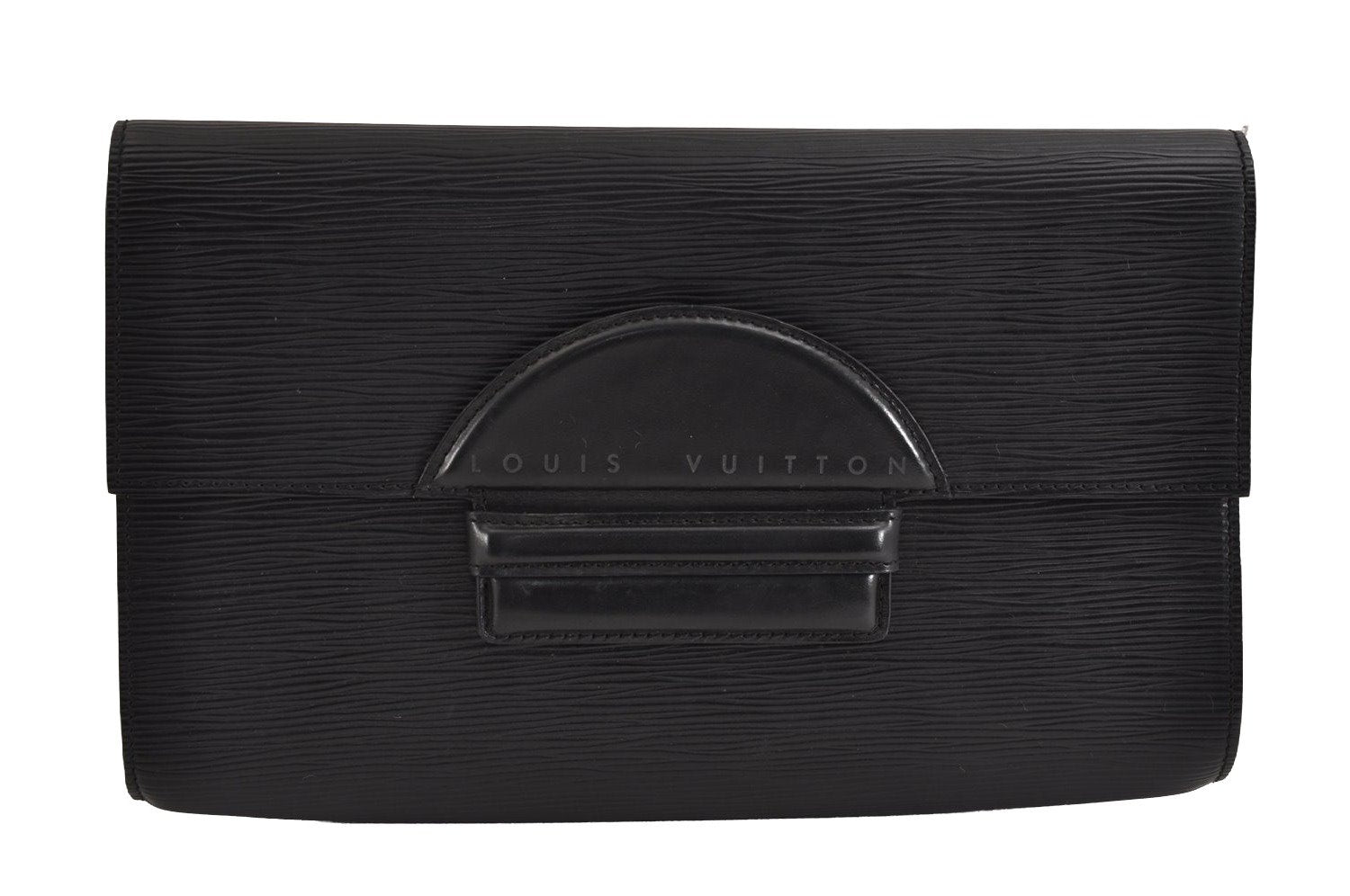 Authentic Louis Vuitton Epi Chaillot Clutch Hand Bag Black M52542 LV 2359J