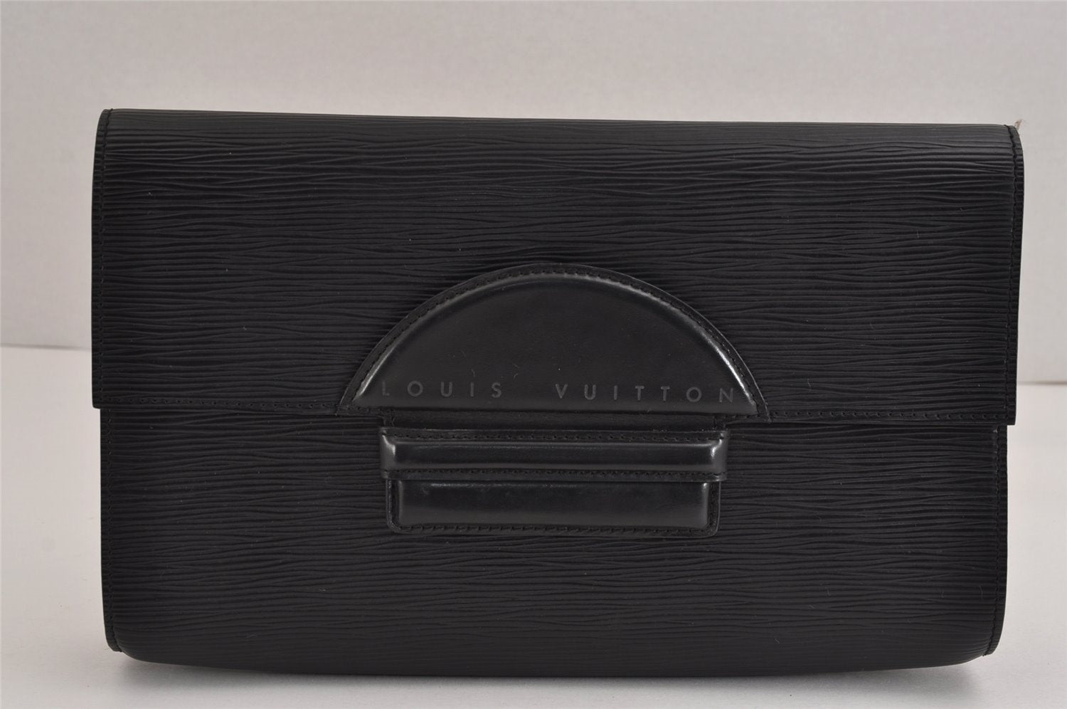Authentic Louis Vuitton Epi Chaillot Clutch Hand Bag Black M52542 LV 2359J