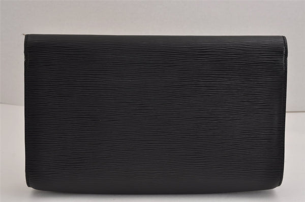 Authentic Louis Vuitton Epi Chaillot Clutch Hand Bag Black M52542 LV 2359J
