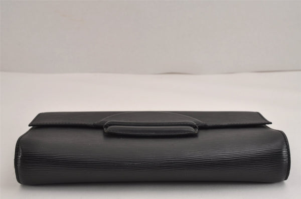 Authentic Louis Vuitton Epi Chaillot Clutch Hand Bag Black M52542 LV 2359J