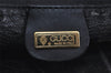 Authentic GUCCI Vintage Micro GG PVC Leather Shoulder Tote Bag Black 2360I