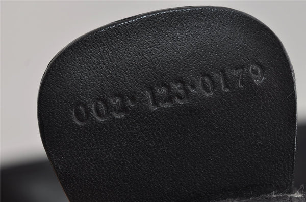 Authentic GUCCI Vintage Micro GG PVC Leather Shoulder Tote Bag Black 2360I