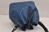 Authentic Louis Vuitton Epi Petit Noe Bi-color Blue x Black Drawstring Bag 2360J