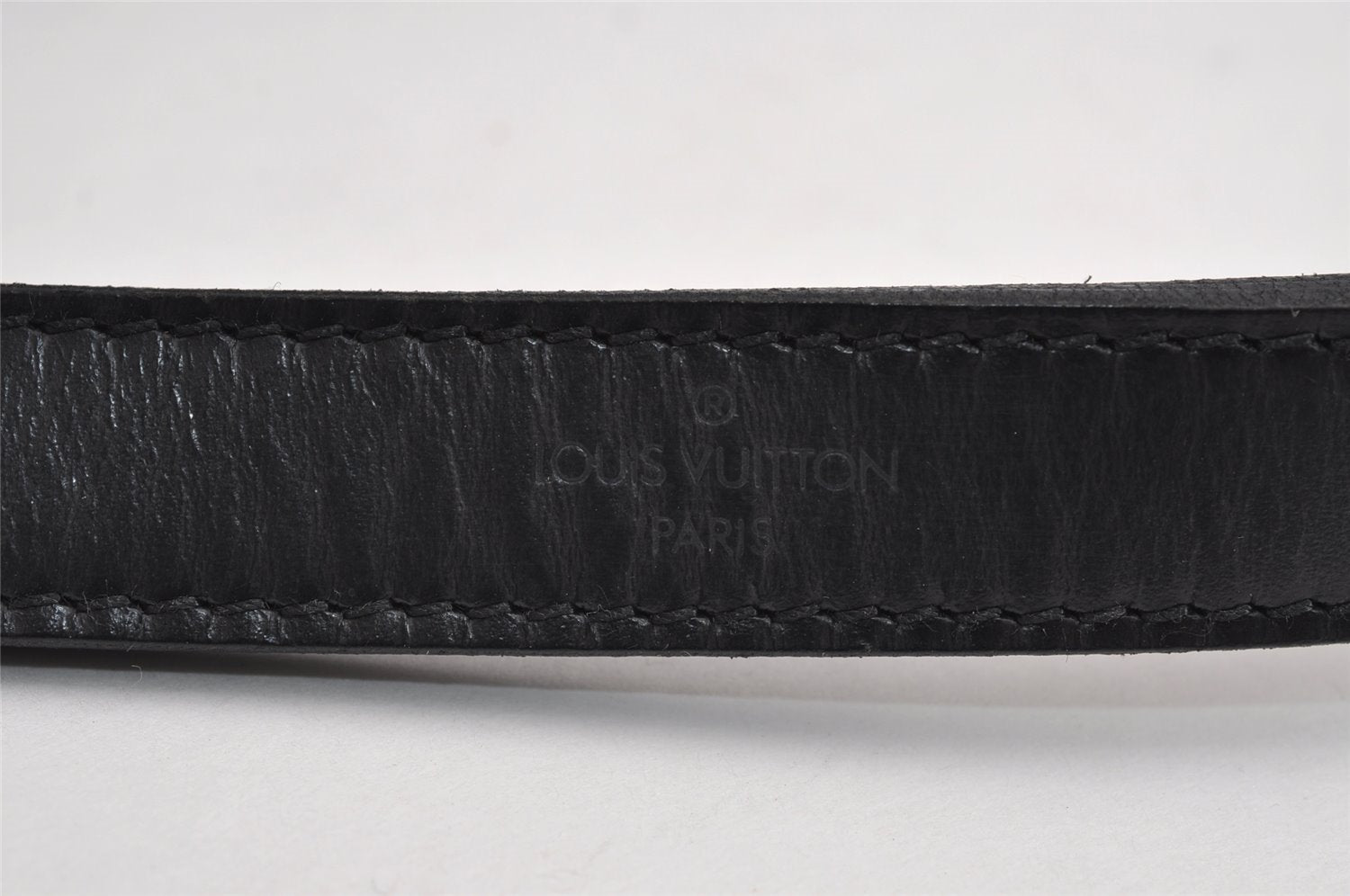 Authentic Louis Vuitton Epi Petit Noe Bi-color Blue x Black Drawstring Bag 2360J