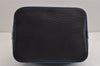 Authentic Louis Vuitton Epi Petit Noe Bi-color Blue x Black Drawstring Bag 2360J