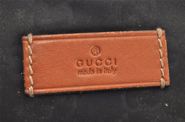 Authentic GUCCI Shoulder Cross Body Bag Purse GG Nylon Leather 314529 Navy 2360K