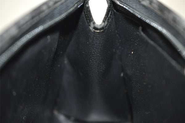 Authentic FENDI Pequin Clutch Hand Bag Purse PVC Leather Brown Black Junk 2362I