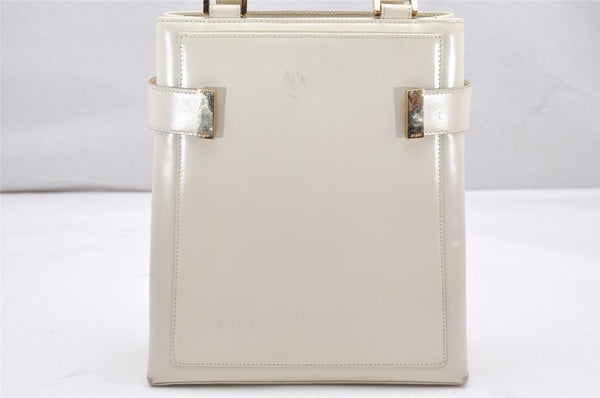 Authentic GUCCI Vintage Shoulder Hand Bag Purse Leather White Junk 2362K