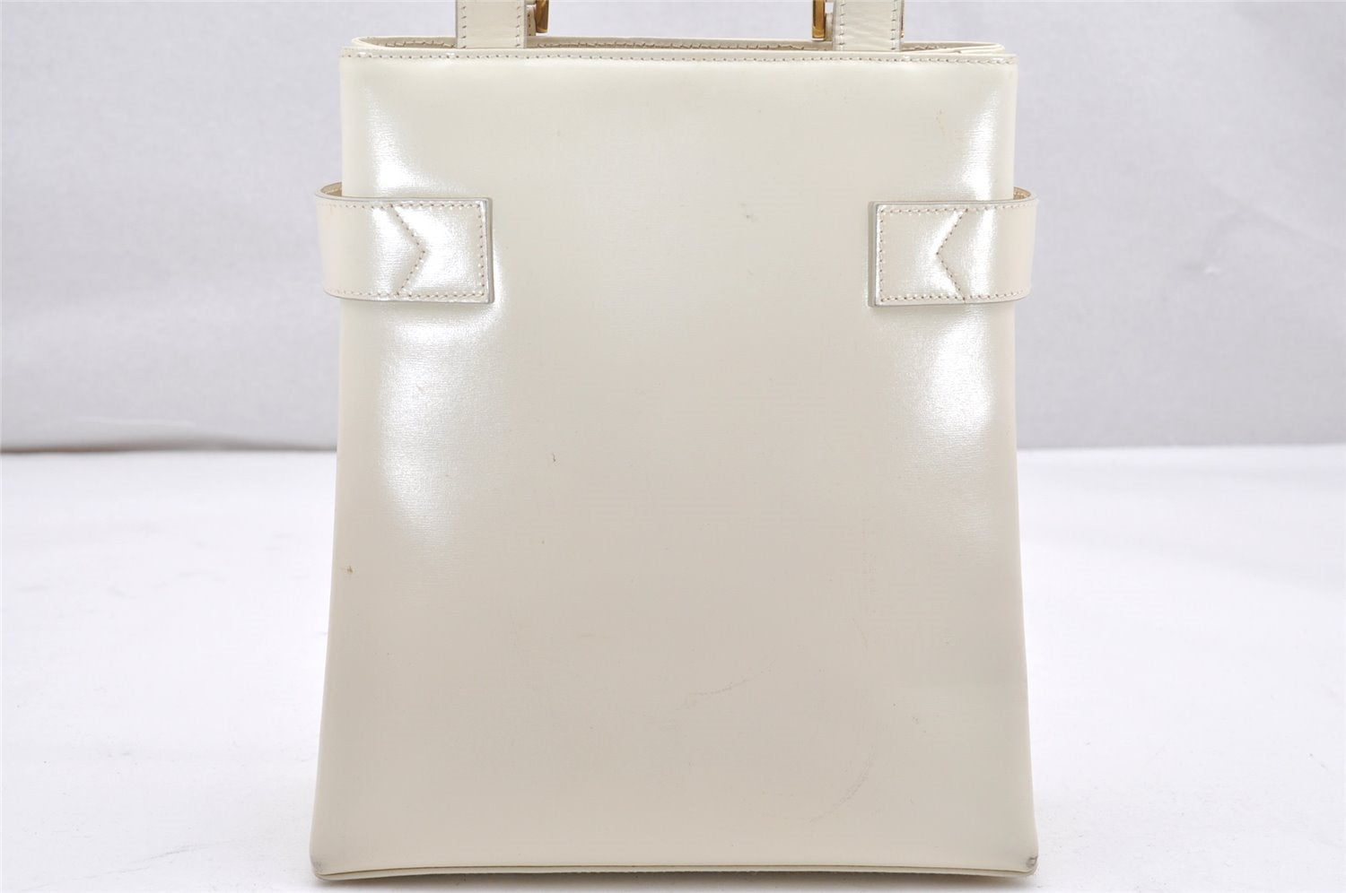 Authentic GUCCI Vintage Shoulder Hand Bag Purse Leather White Junk 2362K