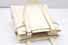 Authentic GUCCI Vintage Shoulder Hand Bag Purse Leather White Junk 2362K