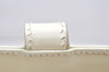 Authentic GUCCI Vintage Shoulder Hand Bag Purse Leather White Junk 2362K