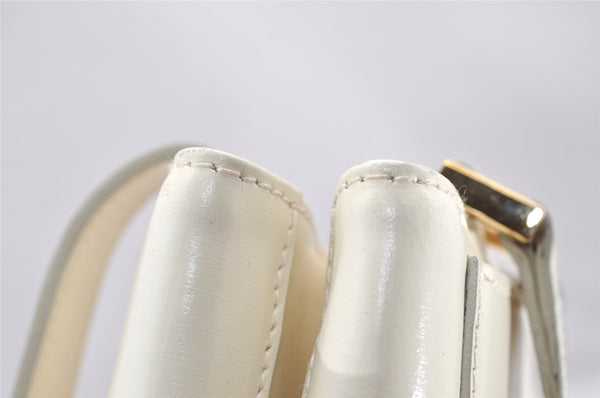 Authentic GUCCI Vintage Shoulder Hand Bag Purse Leather White Junk 2362K