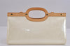 Authentic Louis Vuitton Vernis Roxbury Drive 2Way Hand Bag White M91374 LV 2363J