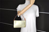 Authentic Louis Vuitton Vernis Lexington Hand Bag Pouch M91011 Light Green 2364J