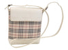 Authentic BURBERRY Nova Check Shoulder Cross Body Bag Canvas Leather Beige 2365K