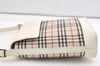 Authentic BURBERRY Nova Check Shoulder Cross Body Bag Canvas Leather Beige 2365K