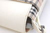 Authentic BURBERRY Nova Check Shoulder Cross Body Bag Canvas Leather Beige 2365K