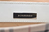 Authentic BURBERRY Nova Check Shoulder Cross Body Bag Canvas Leather Beige 2365K