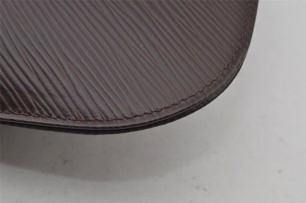 Auth Louis Vuitton Epi Pochette Demi Lune Shoulder Bag M5262D Brown Junk 2366J