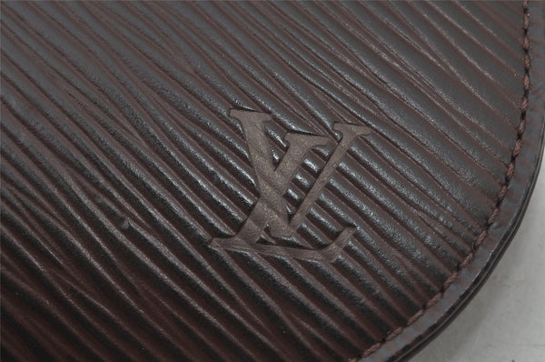 Auth Louis Vuitton Epi Pochette Demi Lune Shoulder Bag M5262D Brown Junk 2366J