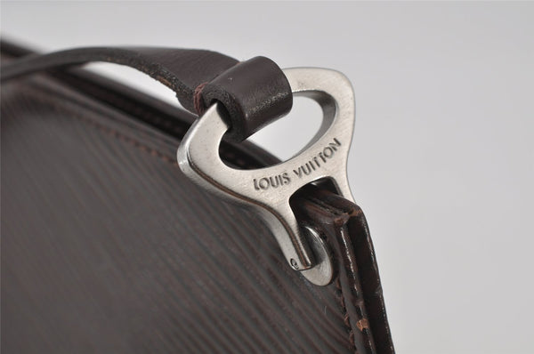 Auth Louis Vuitton Epi Pochette Demi Lune Shoulder Bag M5262D Brown Junk 2366J