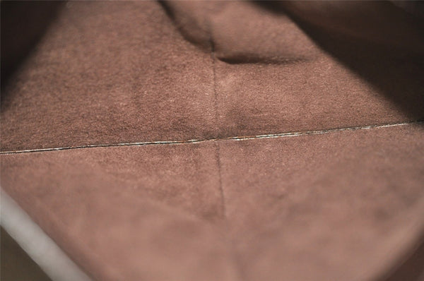 Auth Louis Vuitton Epi Pochette Demi Lune Shoulder Bag M5262D Brown Junk 2366J