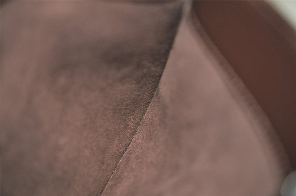 Auth Louis Vuitton Epi Pochette Demi Lune Shoulder Bag M5262D Brown Junk 2366J