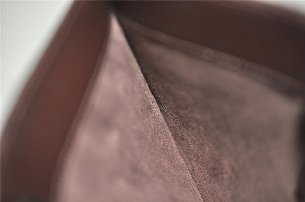 Auth Louis Vuitton Epi Pochette Demi Lune Shoulder Bag M5262D Brown Junk 2366J