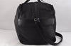 Authentic PRADA Vintage Nylon Tessuto Leather 2Way Travel Boston Bag Black 2366K