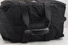 Authentic PRADA Vintage Nylon Tessuto Leather 2Way Travel Boston Bag Black 2366K