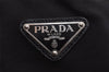 Authentic PRADA Vintage Nylon Tessuto Leather 2Way Travel Boston Bag Black 2366K