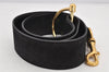Authentic GUCCI Vintage Belt Leather Suede Size 85cm 33.5inches Black 2367K