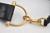 Authentic GUCCI Vintage Belt Leather Suede Size 85cm 33.5inches Black 2367K