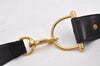 Authentic GUCCI Vintage Belt Leather Suede Size 85cm 33.5inches Black 2367K