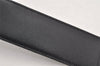 Authentic GUCCI Vintage Belt Leather Suede Size 85cm 33.5inches Black 2367K