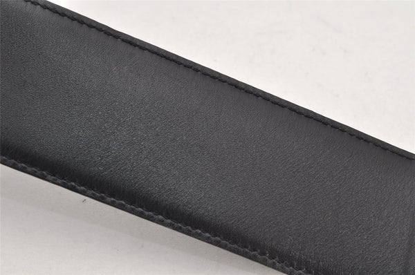 Authentic GUCCI Vintage Belt Leather Suede Size 85cm 33.5inches Black 2367K
