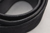 Authentic GUCCI Vintage Belt Leather Suede Size 85cm 33.5inches Black 2367K