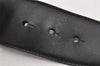 Authentic GUCCI Vintage Belt Leather Suede Size 85cm 33.5inches Black 2367K