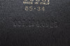 Authentic GUCCI Vintage Belt Leather Suede Size 85cm 33.5inches Black 2367K