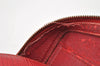 Authentic Louis Vuitton Epi Dauphine Cosmetic Pouch Red M48447 LV 2368I