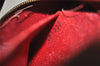 Authentic Louis Vuitton Epi Dauphine Cosmetic Pouch Red M48447 LV 2368I