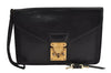 Auth Louis Vuitton Epi Pochette Sellier Dragonne Clutch Bag M52612 Black 2368J