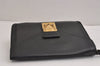 Auth Louis Vuitton Epi Pochette Sellier Dragonne Clutch Bag M52612 Black 2368J