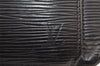 Auth Louis Vuitton Epi Pochette Sellier Dragonne Clutch Bag M52612 Black 2368J