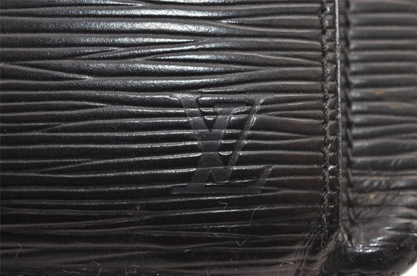 Auth Louis Vuitton Epi Pochette Sellier Dragonne Clutch Bag M52612 Black 2368J