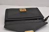 Auth Louis Vuitton Epi Pochette Sellier Dragonne Clutch Bag M52612 Black 2368J