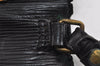 Auth Louis Vuitton Epi Pochette Sellier Dragonne Clutch Bag M52612 Black 2368J