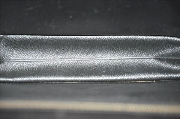 Auth Louis Vuitton Epi Pochette Sellier Dragonne Clutch Bag M52612 Black 2368J