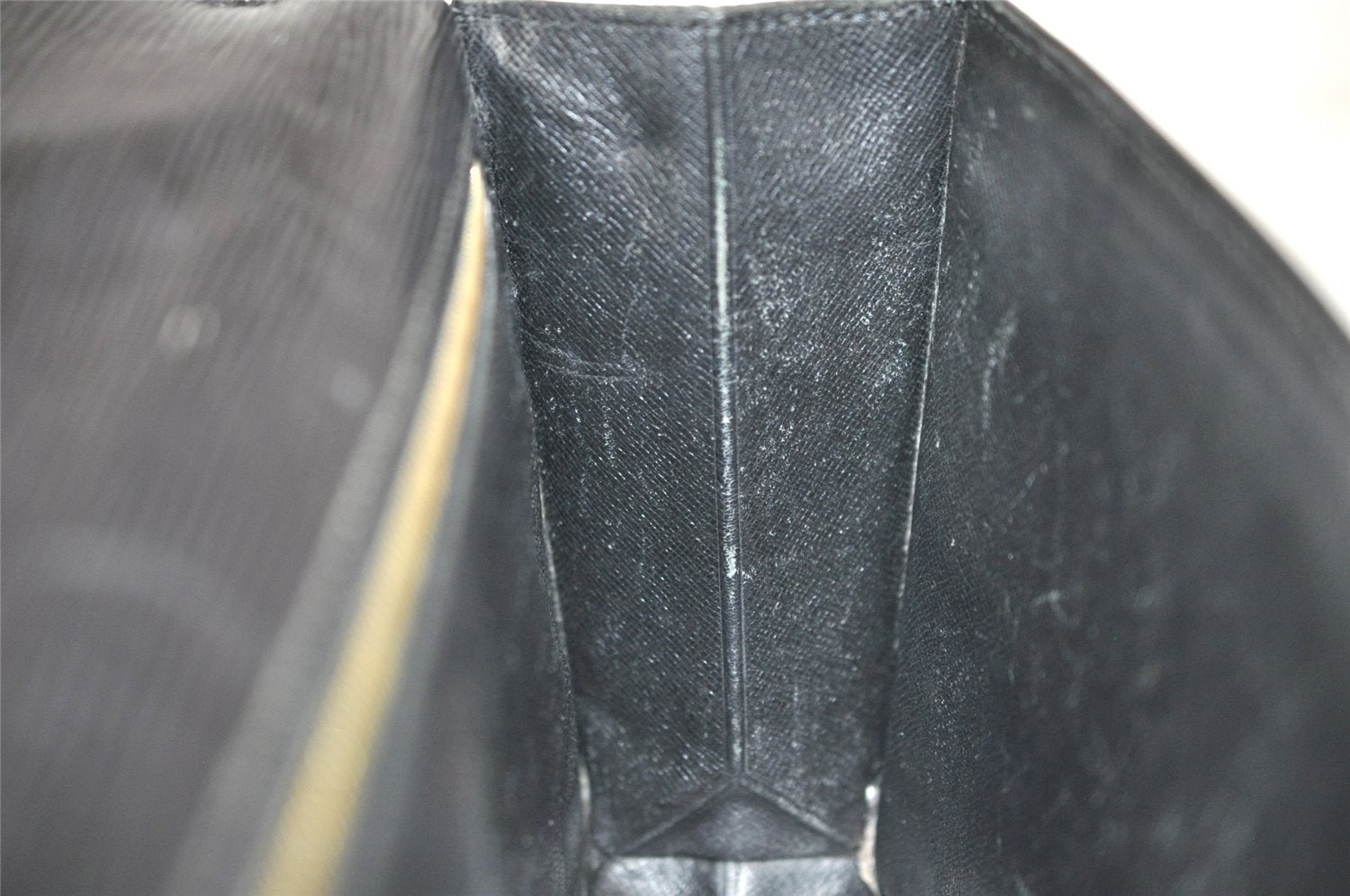 Auth Louis Vuitton Epi Pochette Sellier Dragonne Clutch Bag M52612 Black 2368J